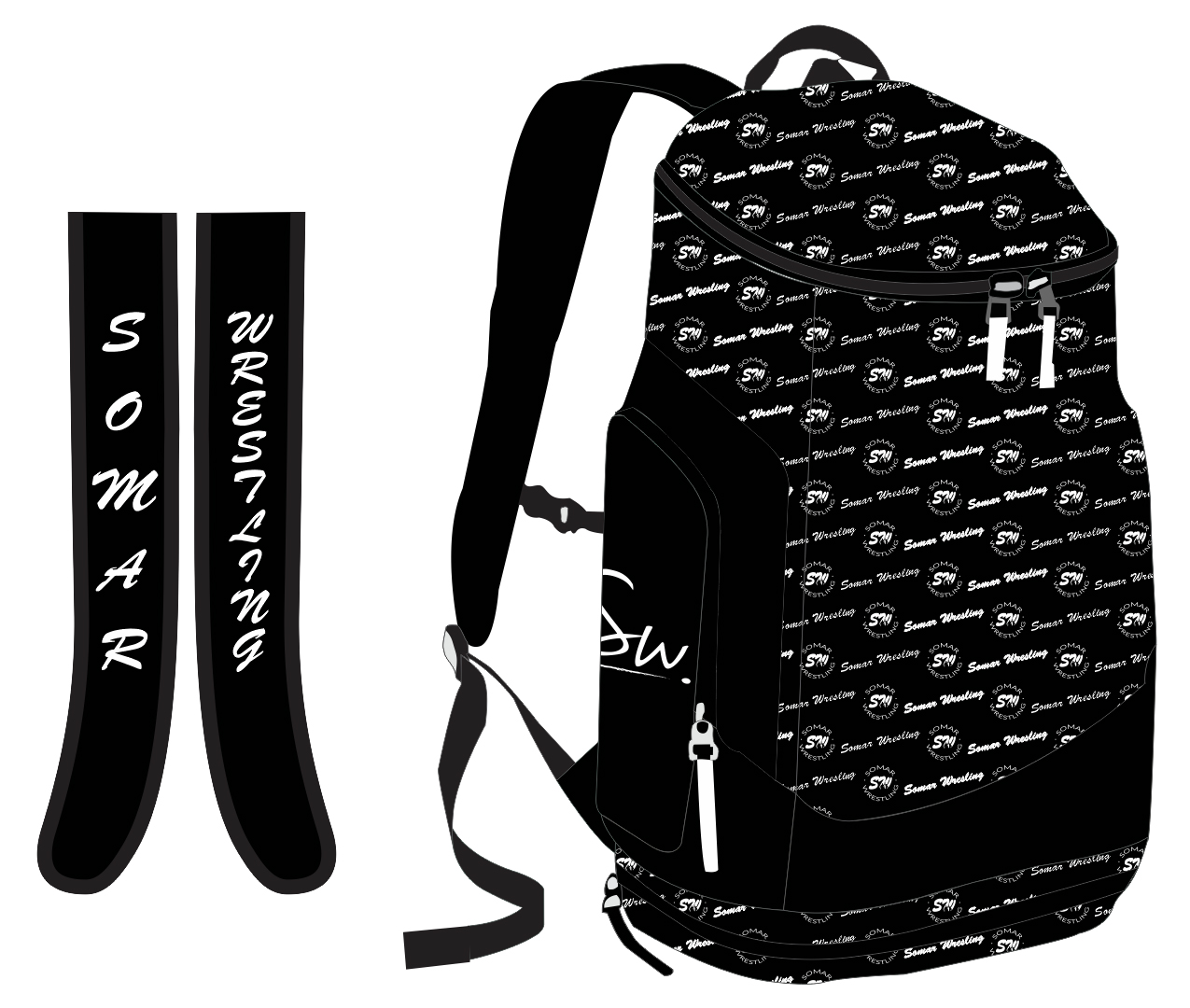 custom wrestling bags